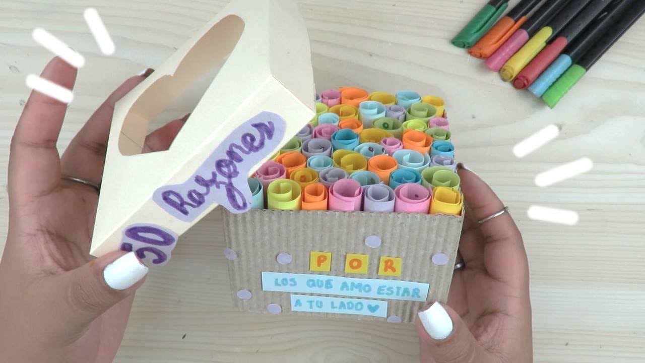 REGALO PARA MI NOVIO  ♥ CAJA 50 RAZONES
