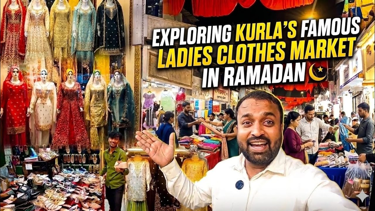 Exploring KURLA'S FAMOUS Ladies Clothes Market In Ramadan🌙#ladiesfashion #budgetshopping #eidspecial