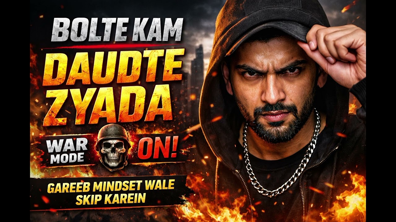 Jo Hasta Tha Aaj Mute Mode 😤 | Hustle Anthem 2026 ||#BolteKamDaudteZyada#WarModeRap#MotivationRap 