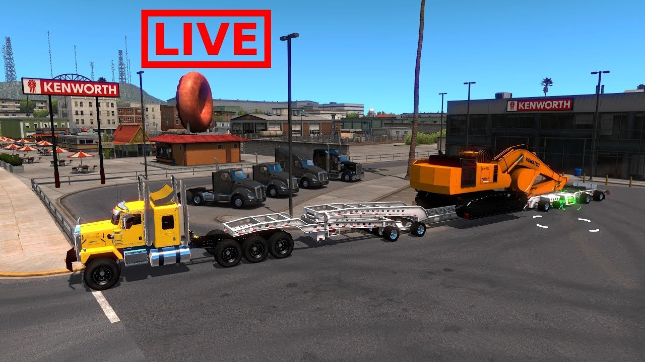 KENWORTH C500 8X6 | Transportando una excavadora de Sonora a California