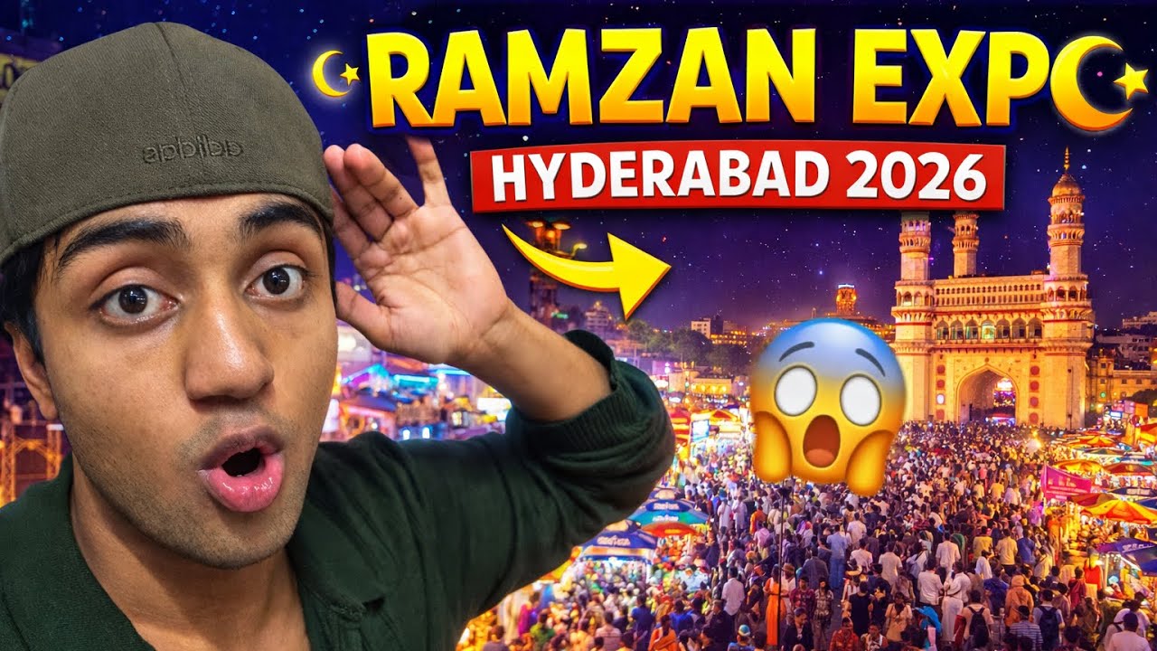 Exploring the Biggest Expo in Hyderabad 🇮🇳 | Crazy Ramzan Expo Vlog & Street Shopping