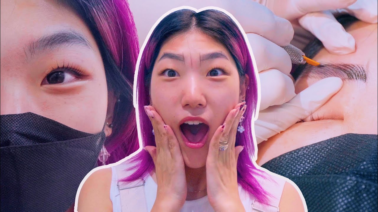 I Got Microblading Eyebrow Tattoo in Korea (pt2) - Trip to Korea