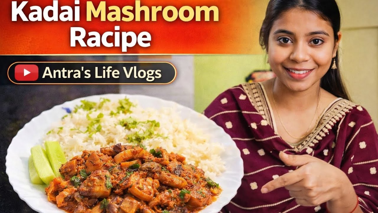 "Cooking Mashroom at Home | | This kadai Mashroom so Delicious | | Try this Recipe" 