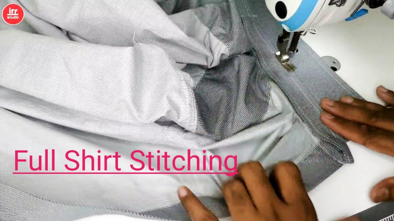 Gent's Full Shirt Stitching | Men's Shirt Cutting And Stitching | How To Sew A Men's Shirt