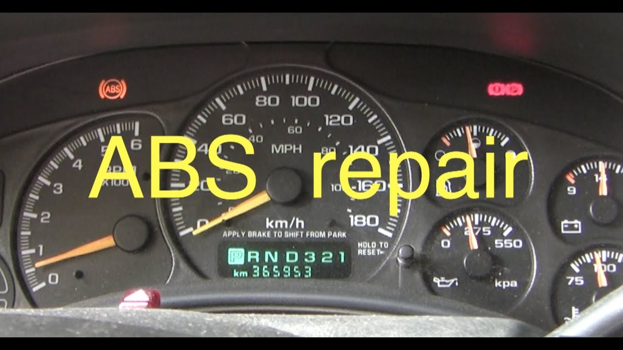 Как починить контрольную лампу ABS в Chevy/GM