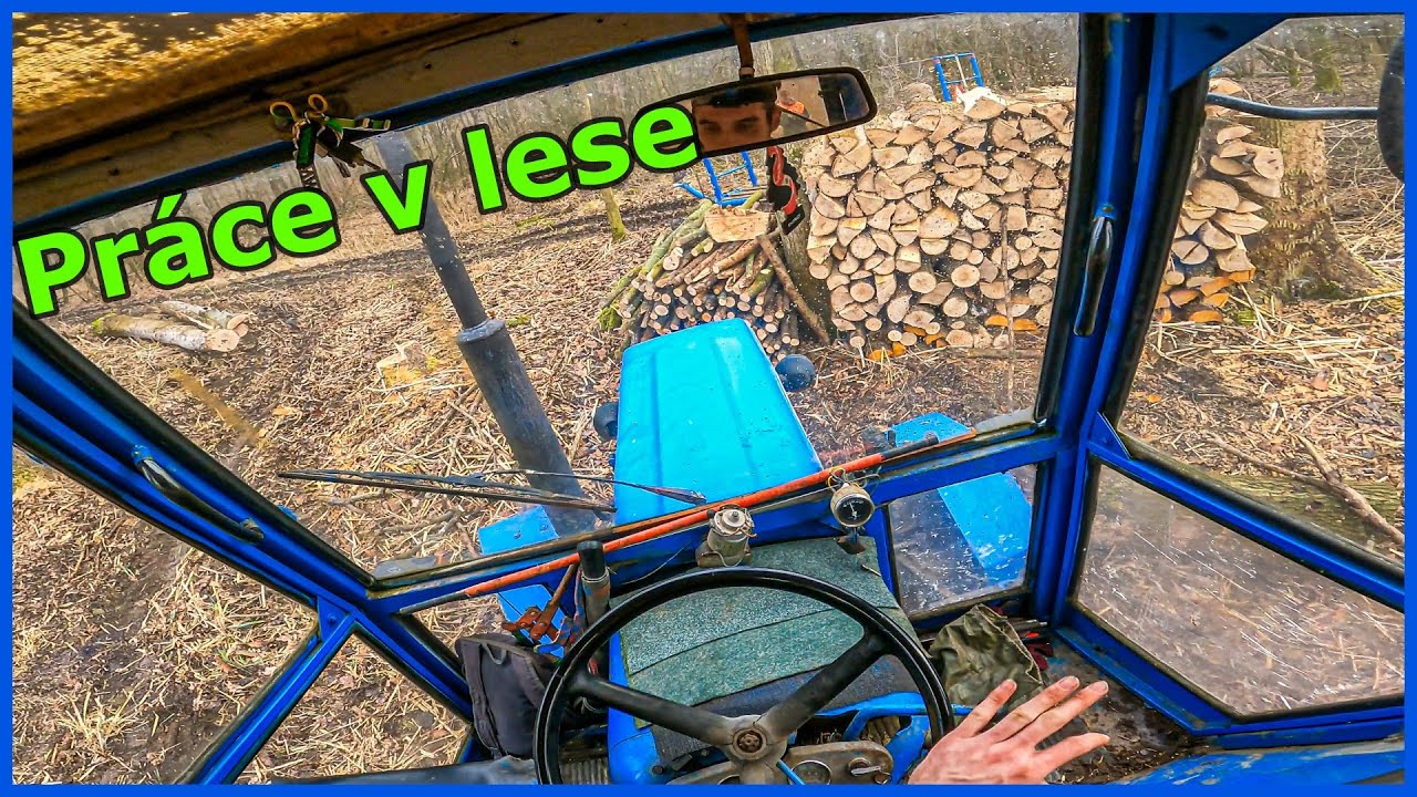 Práce v lese 🌳 Tahání jasanových klád 🪓 Zetor 6718 | GoPro/driver view