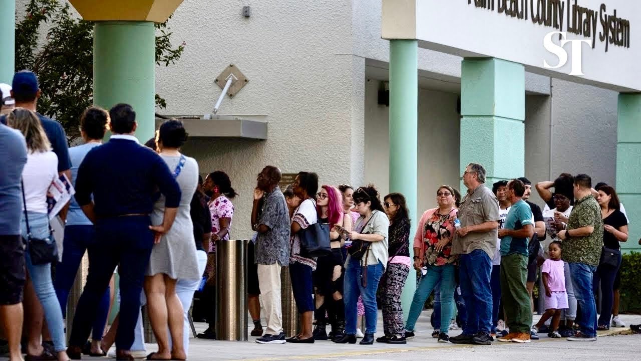 Ohio and Florida early voters turn out ahead of election day