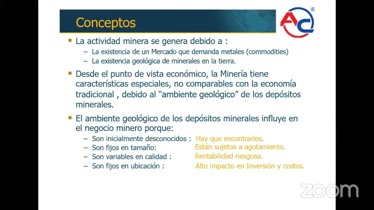 Curso de Contabilidad Minera sesión 1