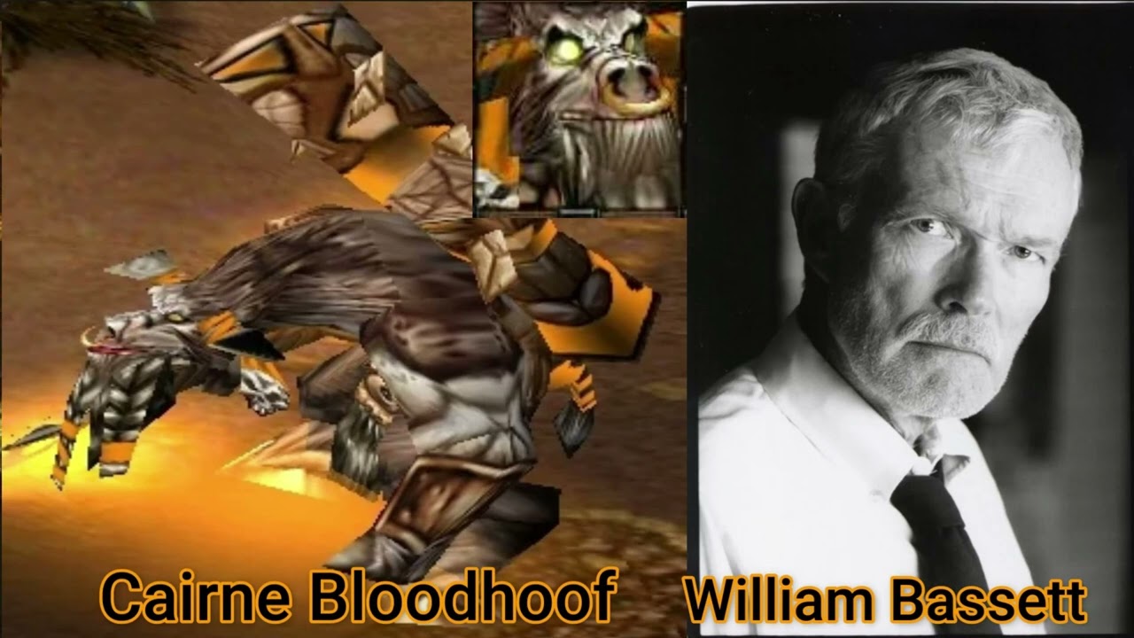 Character and Voice Actor - Warcraft 3 Reign of Chaos - Cairne Bloodhoof - William Bassett