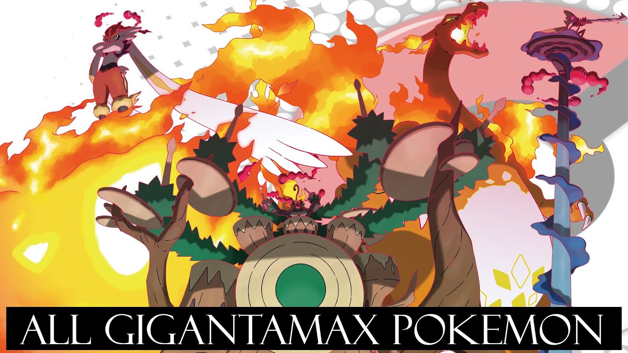 All Gigantamax Pokemon (with G-Max moves)