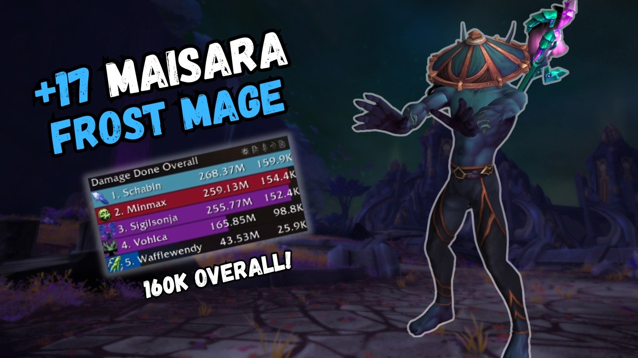 Frost Mage TOP DPS  in +17 MC | +17 Maisara Caverns Mage Gameplay Midnight