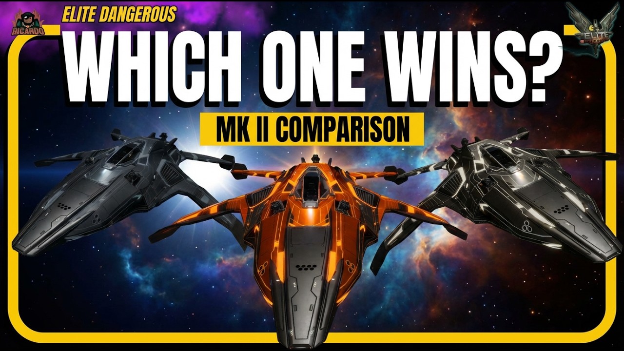 Kestrel MkII Standard vs Stella vs Galactic - Elite Dangerous Ship Showcase