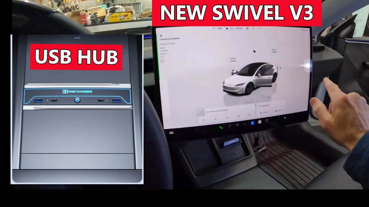 Same Screen Height - Swivel Mount | USB Station