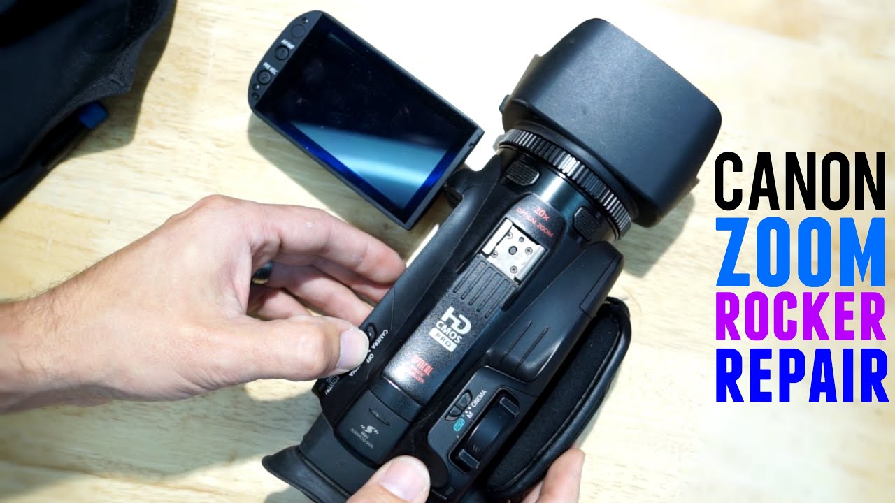 Руководство по ремонту и замене переключателя зума видеокамеры Canon VIXIA HF G30 (DG3-7176-000)