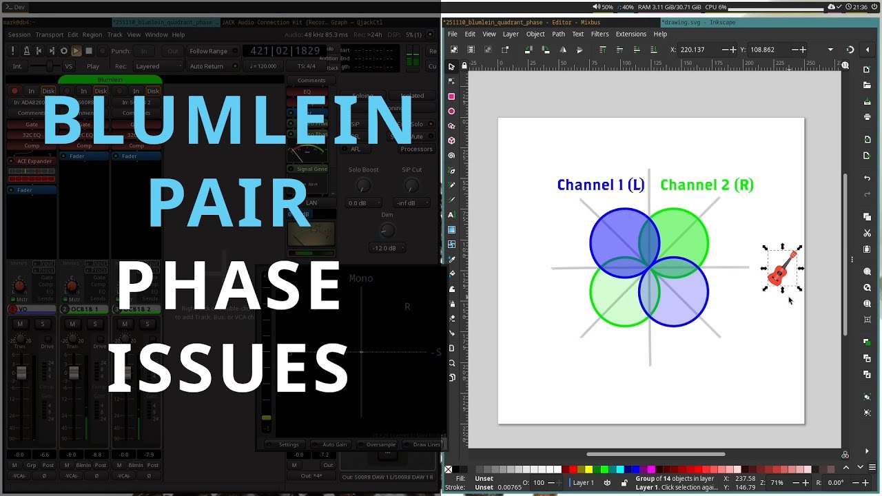 Phase Issues with Blumlein Pair for 360 Degree Recording