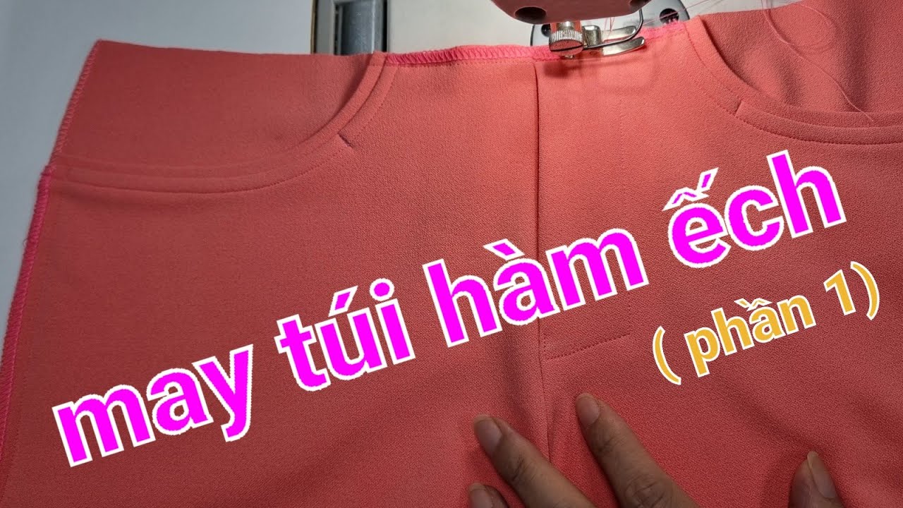 🟣🔵4️⃣ Quần Legging/cách may túi hàm ếch trên vải thun