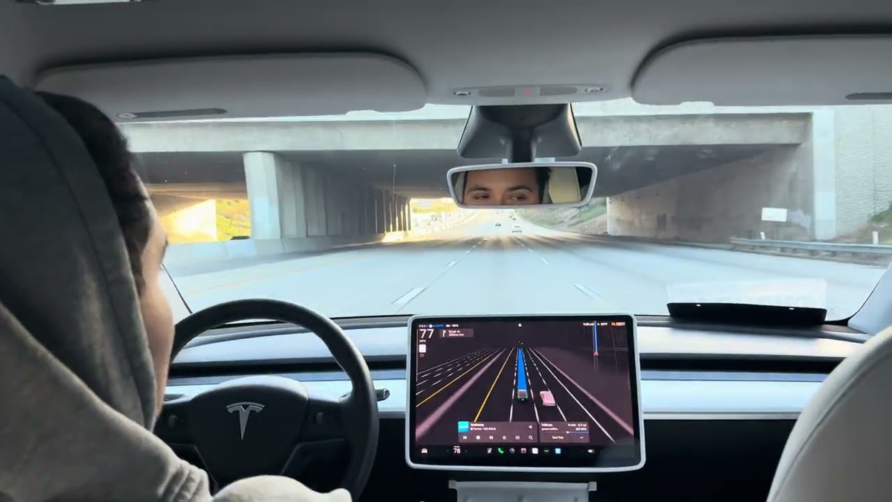 2021 Tesla model Y FSD  (supervise) Glendora to rancho 