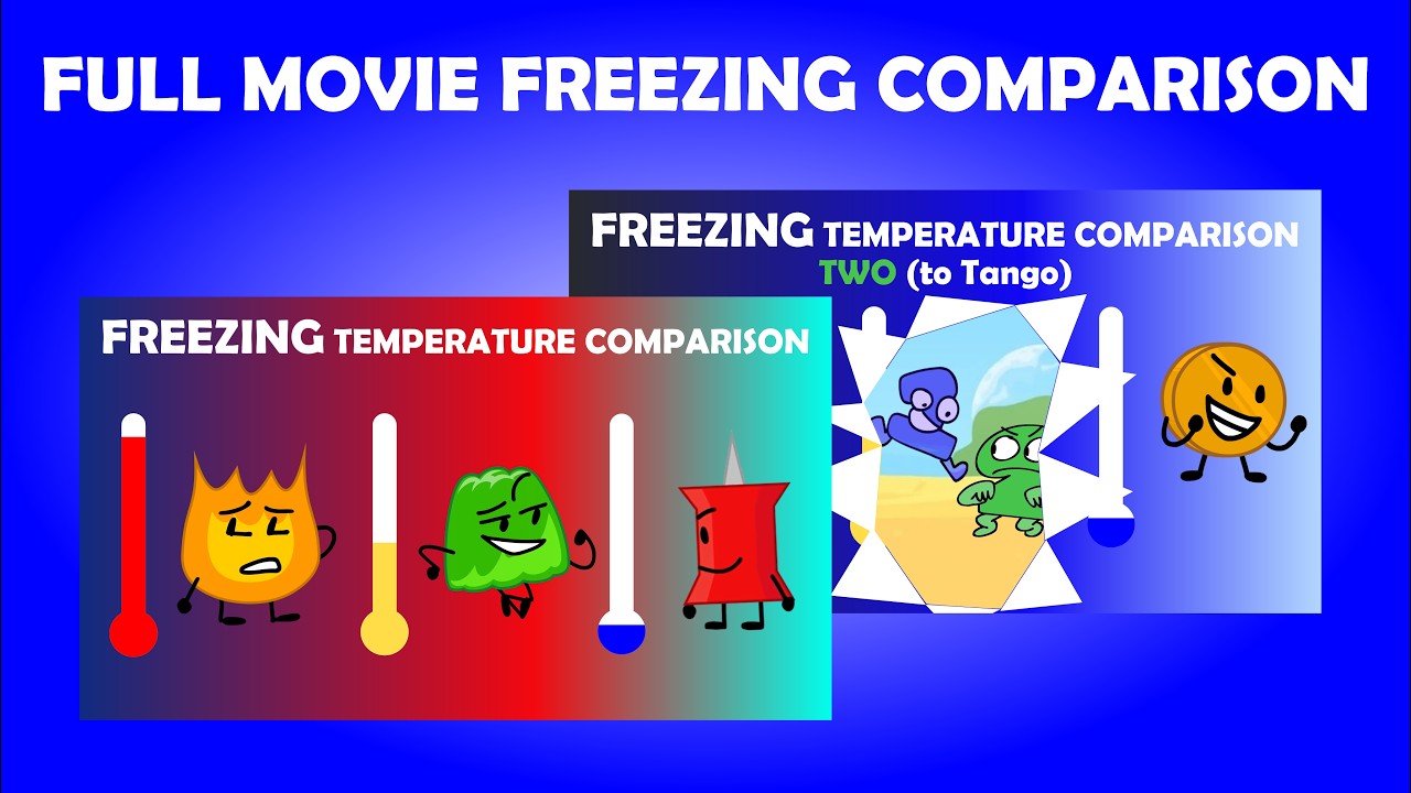 BFDI Freezing Comparison FULL MOVIE