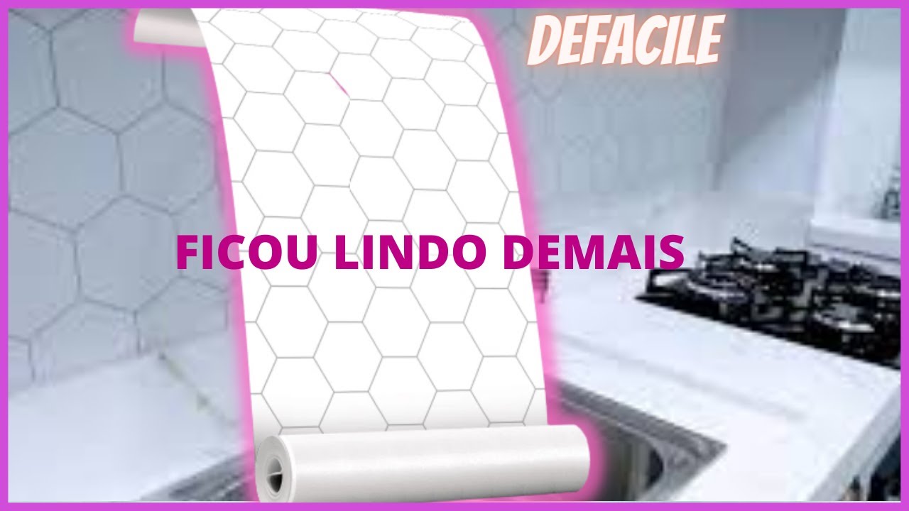 . 🤩🤩🤩DIY: DECORAMOS A COZINHA COM PAPEL DE PAREDE E FICOU INCRÍVEL🤩🤩🤩🏠💕💕(DEFACILE)