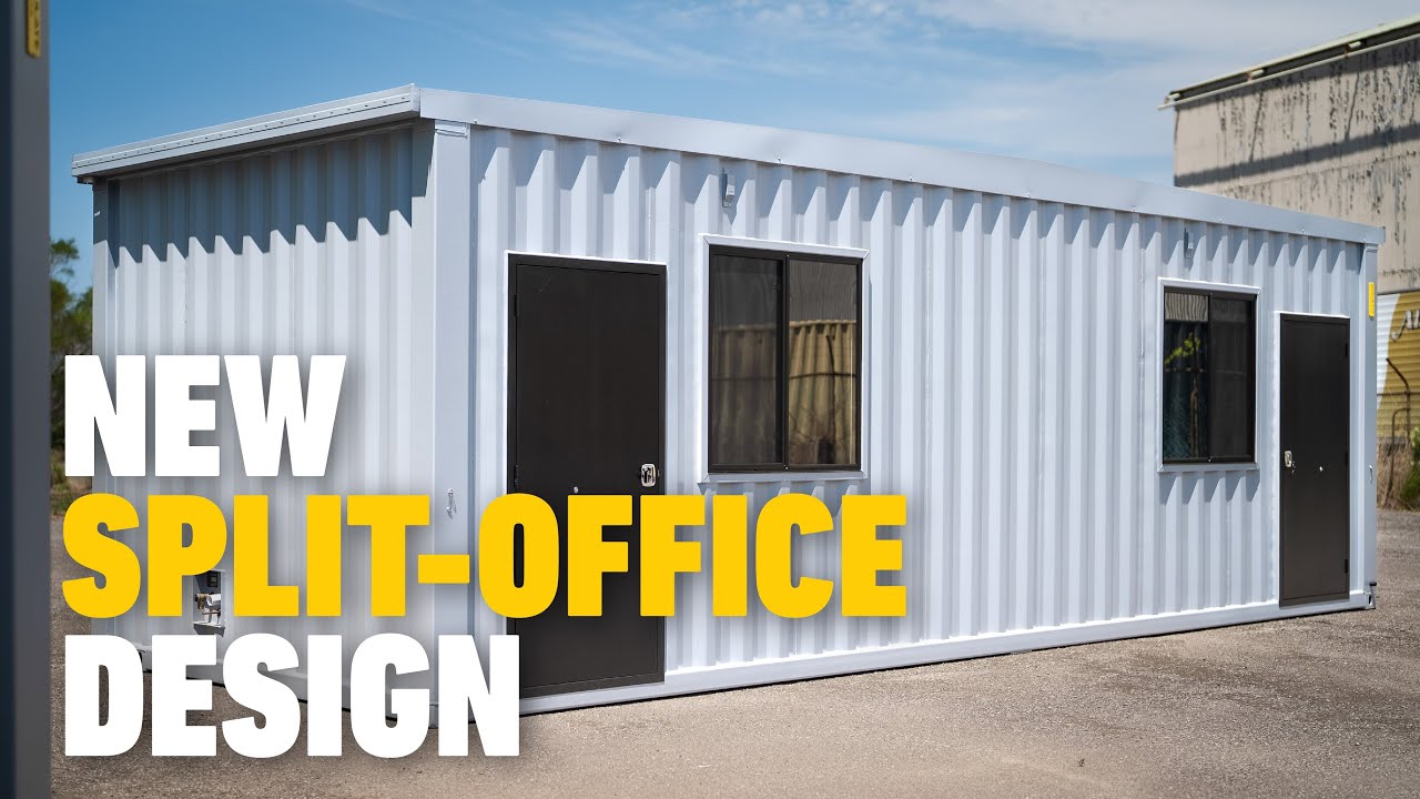 New Split Shipping Container Office Design