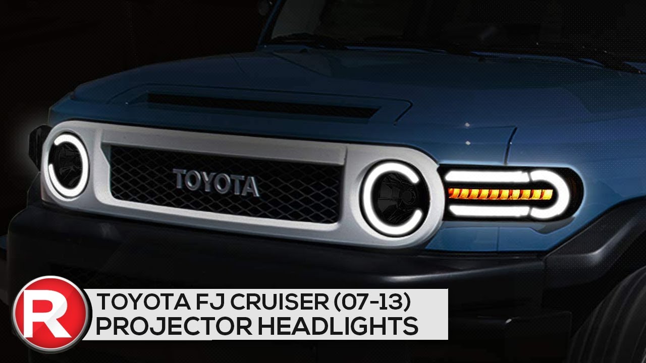 DIY Install: DNA Projector Headlights Toyota FJ Cruiser (07-13) Sequential w/ LED Bar & Black/Smoked