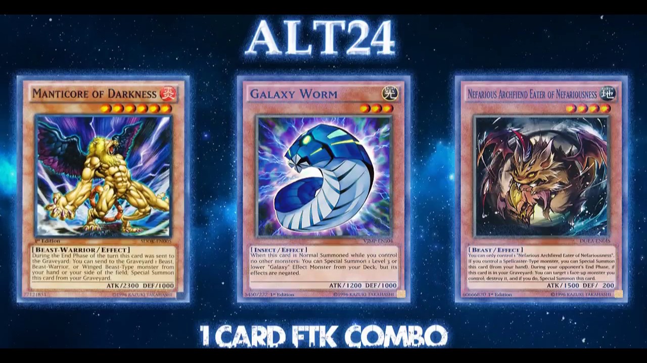 [YGOPRO] 1 Card Galaxy Worm FTK Combo Vol 3 (Link Format)