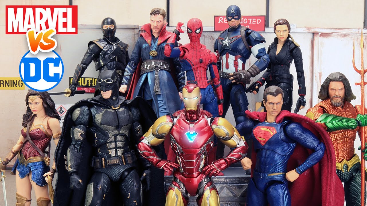 MARVEL vs DC Final Battle: Spiderman vs Batman vs Superman vs Ironman | Figure Stopmotion