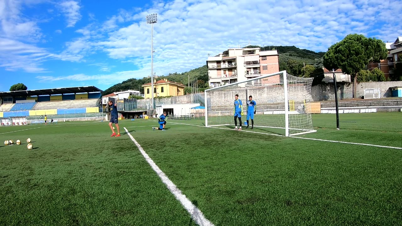 riscaldamento inizio allenamento portieri