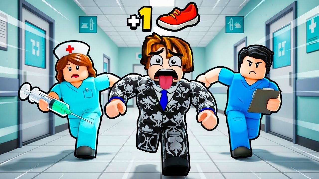 PRECISO DE MAIS VELOCIDADE PARA FUGIR DO HOSPITAL MALUCO NO ROBLOX