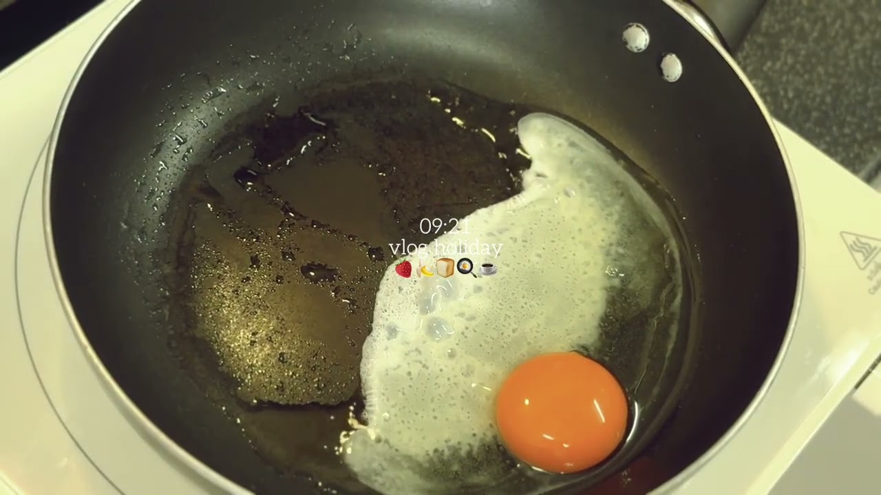 vlog holiday 🍓🍌🍞🍳☕️