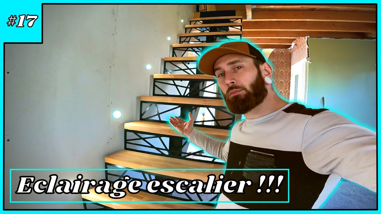 J'installe des Spots Led pour éclairer les Marches de mon Escalier - #17  Rénovation Maison