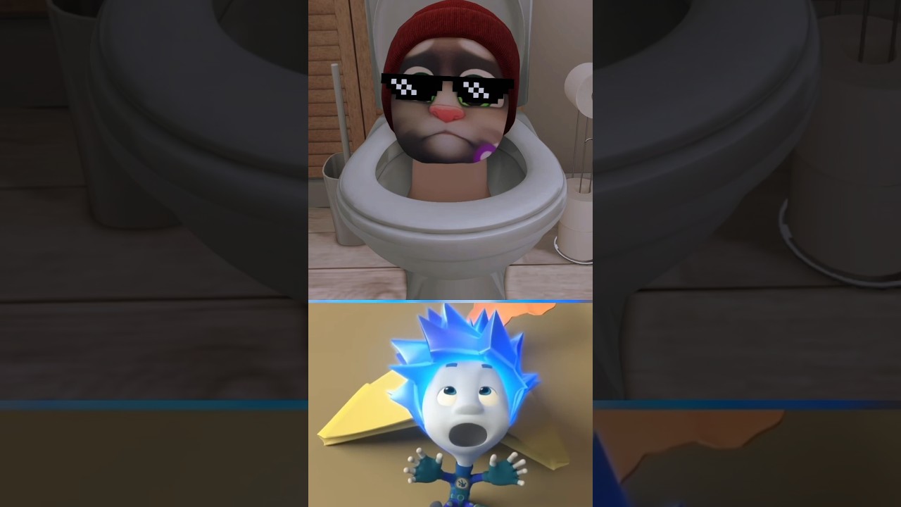 Tom toilet 🚽 have glasses 🤓 | #tom2 #mytalkingtom2 #cute #meme #funny #challenge
