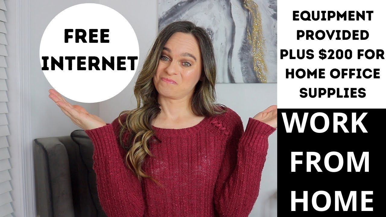 FREE INTERNET & EQUIPMENT PROVIDED! Free Office Supplies | Work From Home Remote Job Hiring 2022