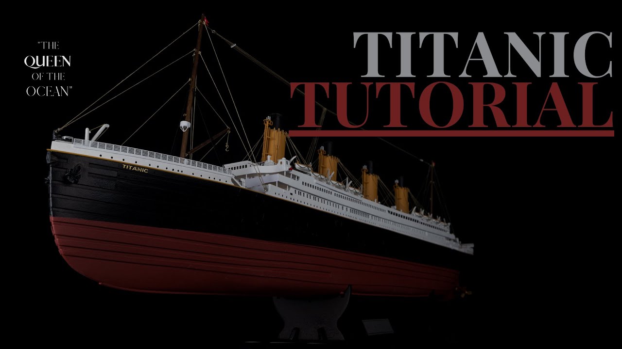⛵️ RMS TITANIC 18 - Como colocar cinton de color y ventanas  ✅ Modelismo Naval
