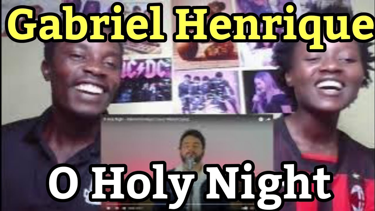 O Holy Night - Gabriel Henrique ( Cover Mariah Carey) | REACTION VIDEO