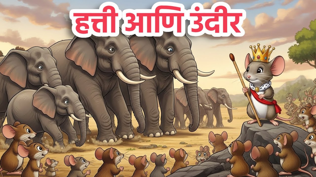 हत्ती आणि उंदीर | Elephant and Mouse | बाल संस्कार कथा | गोष्टी