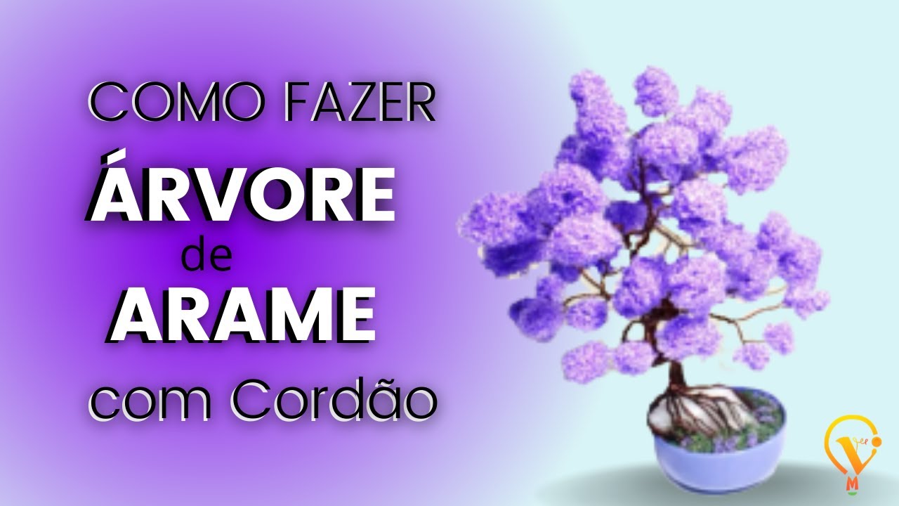 Árvore de Arame com Cordão