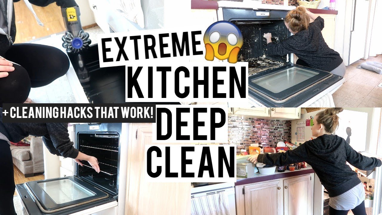 EXTREME KITCHEN DEEP CLEAN | SPRING CLEANING MOTIVATION 2019