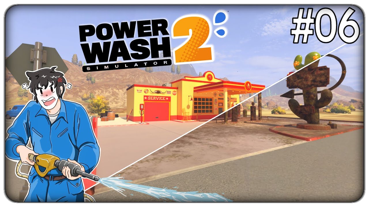 MI HANNO MANDATO A RIPULIRE UNA STAZIONE DI SERVIZIO IN MEZZO AL NULLA | Powerwash Simulator 2 ep.06