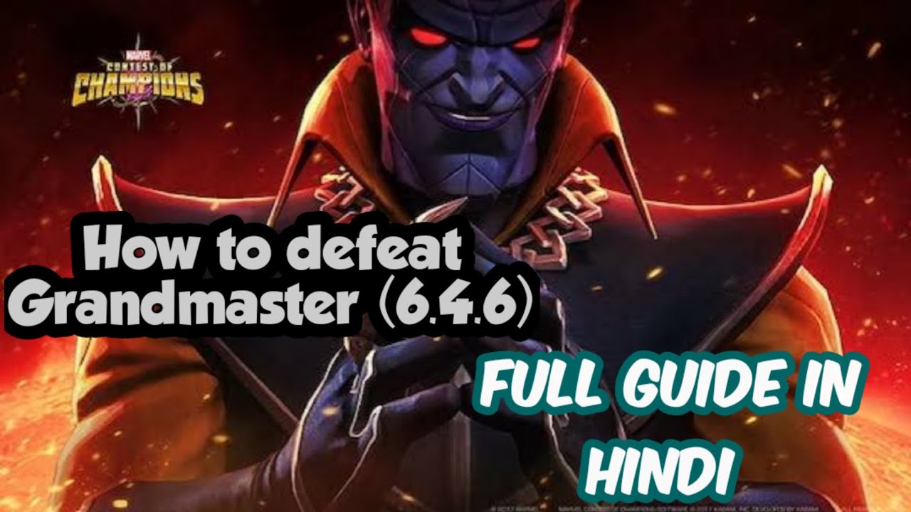 How To Defeat Grandmaster: Full Breakdown in Hindi #mcoc #grandmaster