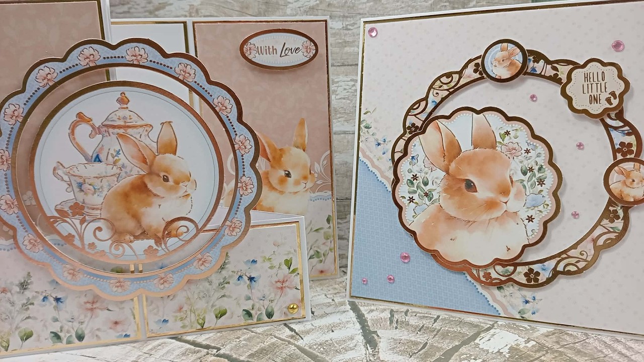 Изготовление открыток с бесплатным подарком для участников Hunkydory: коллекция Hoppy Days Collec...