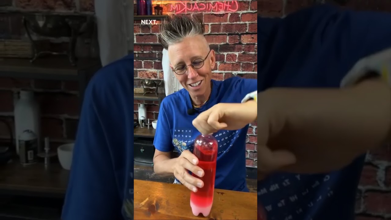 Using chemistry to separate water from alcohol, called salting out #shortsmaschallenge