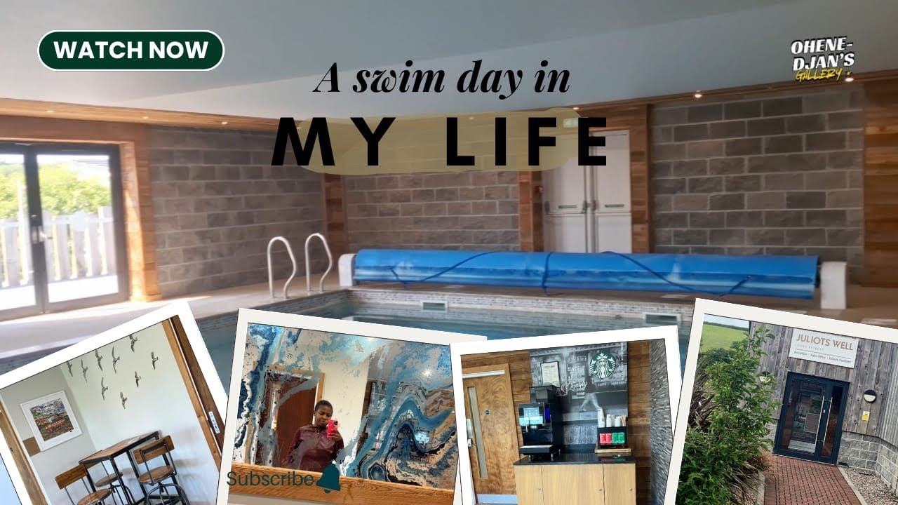 A SWIM DAY IN MY LIFE IN THE UK + VISIT TO JULIOT WELL RETREAT LODGE, UK SUMMER FUN ESCAPE VACATION 