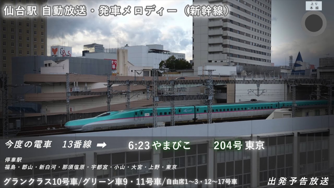仙台駅・あおば通駅 自動放送・発車メロディー(JR/地下鉄)