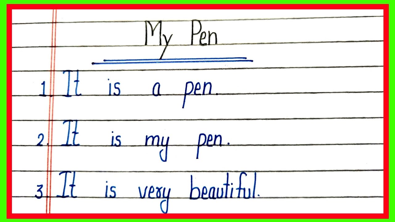 Essay on my pen in english/10 lines essay on my pen in english/मेरी कलम पर निबंध/meri kalam par essa