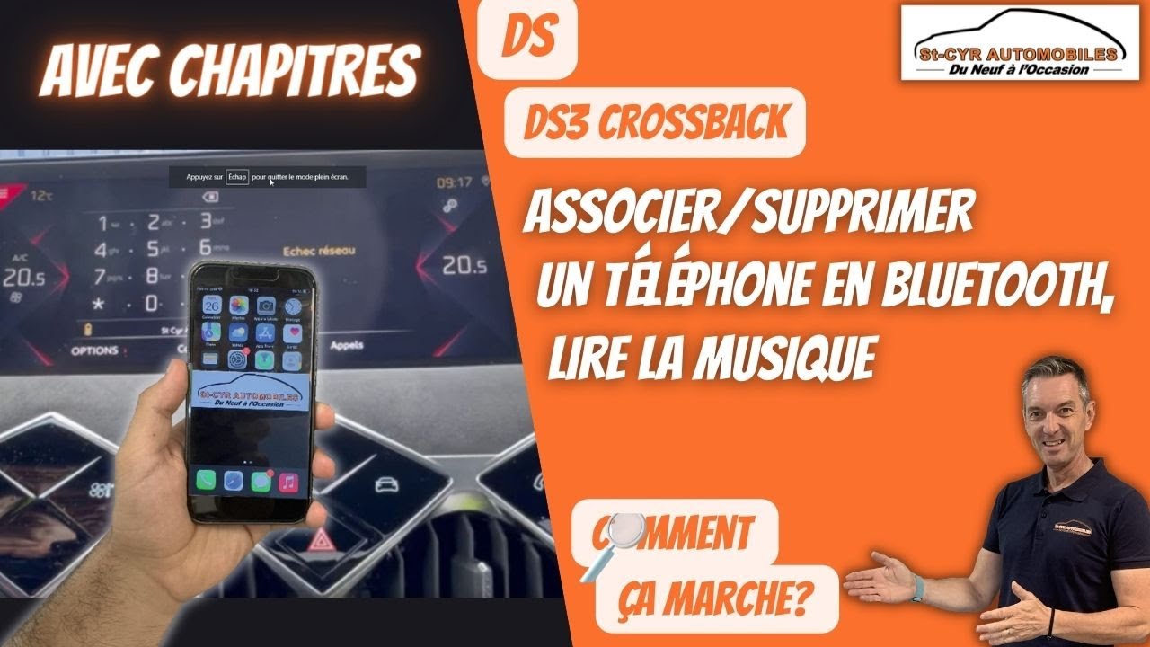 DS3 Crossback Associer & supprimer téléphone…Guide complet Bluetooth