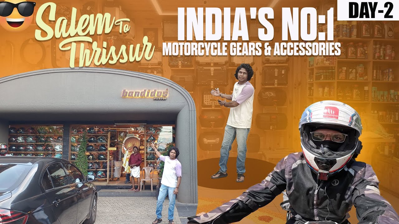 Epic Salem to Thrissur Ride – Exploring India’s Largest Bike Accessories Store! |Day 2| Kerala Ride