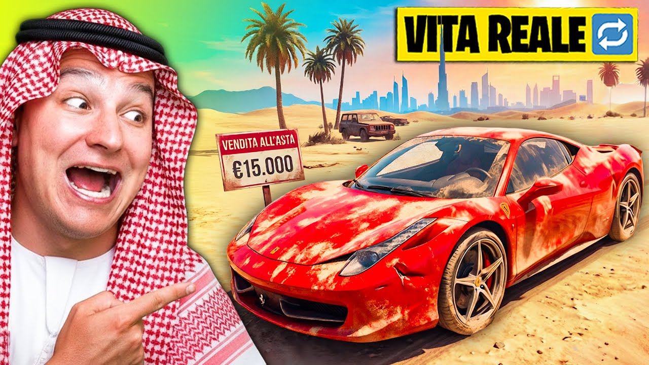 PARTO PER DUBAI in CERCA DI SUPERCAR ABBANDONATE - GTA 5 MOD VITA REALE 🔁 S.2 #31