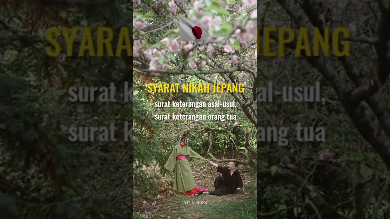 Negara Jepang memiliki syarat nikah khusus!!! #shorts #jepang