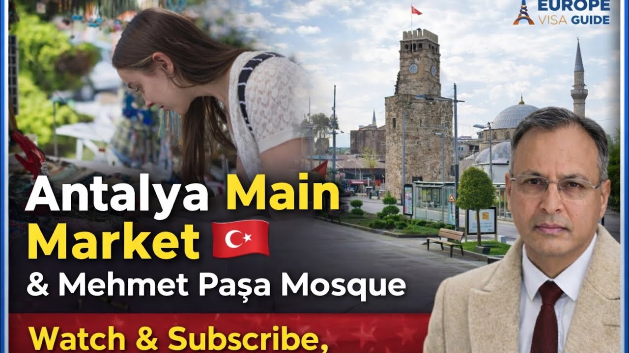 Antalya Main Market Tour 🇹🇷 | Mehmet Paşa Mosque Visit | Antalya City Vlog 2026